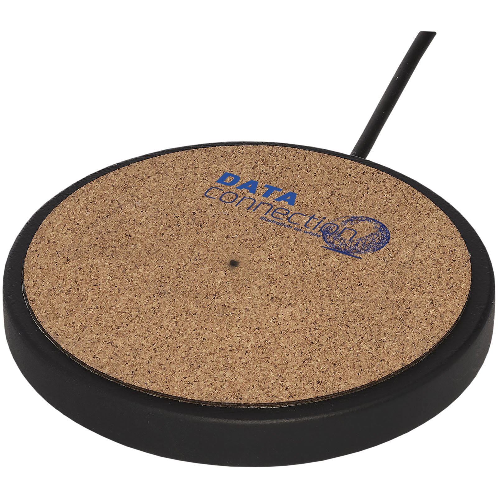 Base de carga inalámbrica de 10 W de piedra caliza/corcho "Kivi"