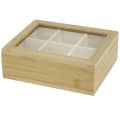 Caja de té de bambú "Ocre"