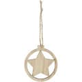 Adorno de madera con estrella "Natall"