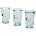 Juego de tres piezas  de vidrio reciclado de 300 ml "Copa"