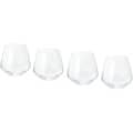 Juego de vasos de vidrio de 4 piezas "Chuvisco"