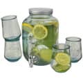 Set de bebida 5 piezas de vidrio reciclado "Jardim" 