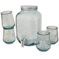 Set de bebida 5 piezas de vidrio reciclado "Jardim" 