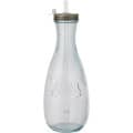 Botella de vidrio reciclado con pajita "Polpa"