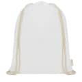 Mochila de cuerdas de algodón orgánico GOTS de 140 g/m² 5L "Orissa"