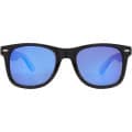 Gafas de sol polarizadas con cristal de espejo de PET reciclado/madera en caja de regalo "Hiru"