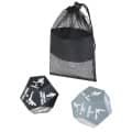 Set de 2 dados de fitness en bolsa de PET reciclado "Simmons"