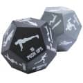 Set de 2 dados de fitness en bolsa de PET reciclado "Simmons"