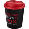 Vaso reciclado de 250 ml con tapa antigoteo "Americano® Espresso Eco" 
