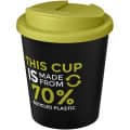Vaso reciclado de 250 ml con tapa antigoteo "Americano® Espresso Eco" 