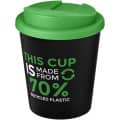 Vaso reciclado de 250 ml con tapa antigoteo "Americano® Espresso Eco" 