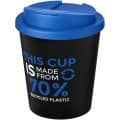 Vaso reciclado de 250 ml con tapa antigoteo "Americano® Espresso Eco" 