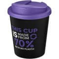 Vaso reciclado de 250 ml con tapa antigoteo "Americano® Espresso Eco" 