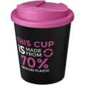 Vaso reciclado de 250 ml con tapa antigoteo "Americano® Espresso Eco" 