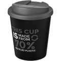 Vaso reciclado de 250 ml con tapa antigoteo "Americano® Espresso Eco" 