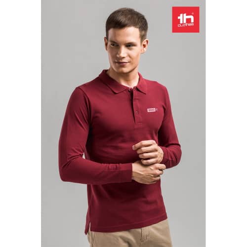 THC BERN. Polo de manga larga para hombre