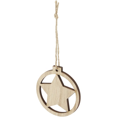 Adorno de madera con estrella "Natall"
