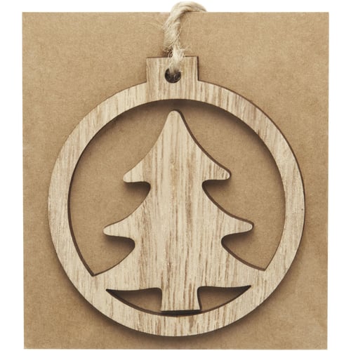 Adorno de madera con árbol "Natall"