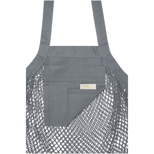Bolsa Tote de malla de algodón orgánico con certificado GOTS de 100 g/m² "Pune"