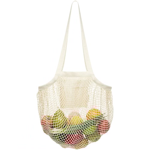 Bolsa Tote de malla de algodón orgánico con certificado GOTS de 100 g/m² "Pune"
