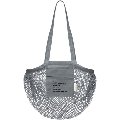 Bolsa Tote de malla de algodón orgánico con certificado GOTS de 100 g/m² "Pune"
