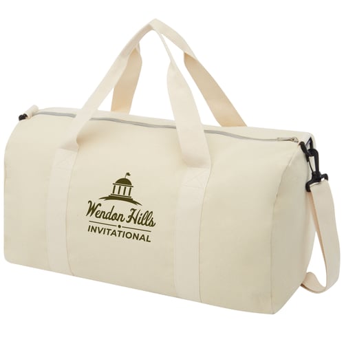 Bolsa de lona de poliéster y algodón reciclado de 450 g/m² 24L "Pheebs"