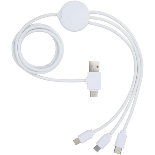Cable de carga 5 en 1 con aditivo antibacteriano "Pure"