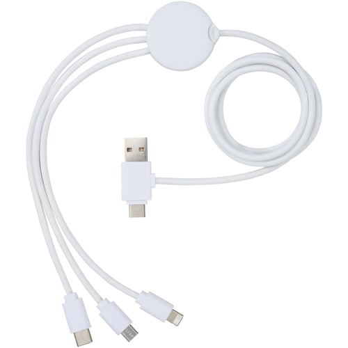 Cable de carga 5 en 1 con aditivo antibacteriano "Pure"