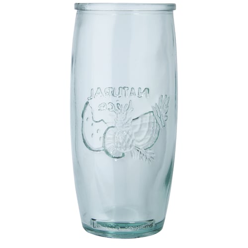 Copa de cóctel de vidrio reciclado con exprimidor "Verano"