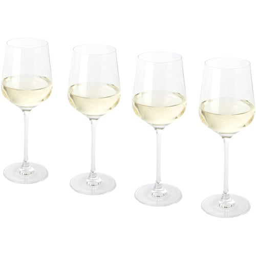 Juego de 4 copas de vidrio para vino blanco "Orvall"