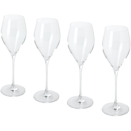 Juego de 4 copas de vidrio para prosecco "Sereno"