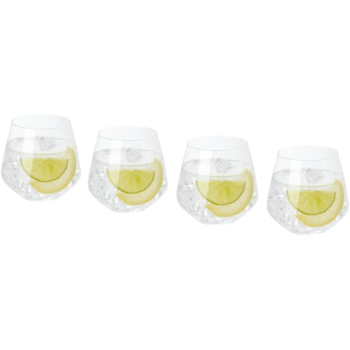 Juego de vasos de vidrio de 4 piezas "Chuvisco"