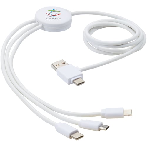 Cable de carga 5 en 1 con aditivo antibacteriano "Pure"
