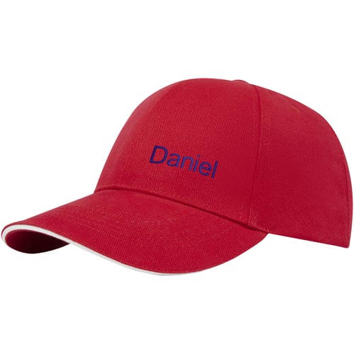 Gorra sandwich reciclada de 6 paneles GRS "Topaz"