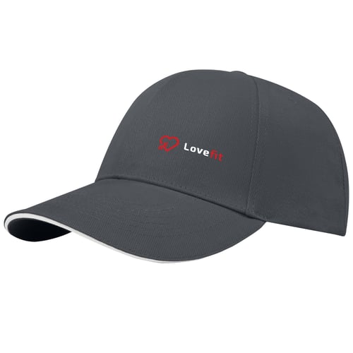 Gorra sandwich reciclada de 6 paneles GRS "Topaz"