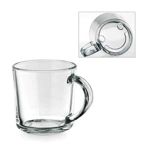 SOFFY. Taza de vidrio de 230 mL