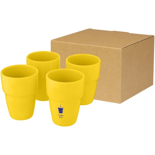 Set de regalo de 4 vasos apilables de 280 ml "Staki"
