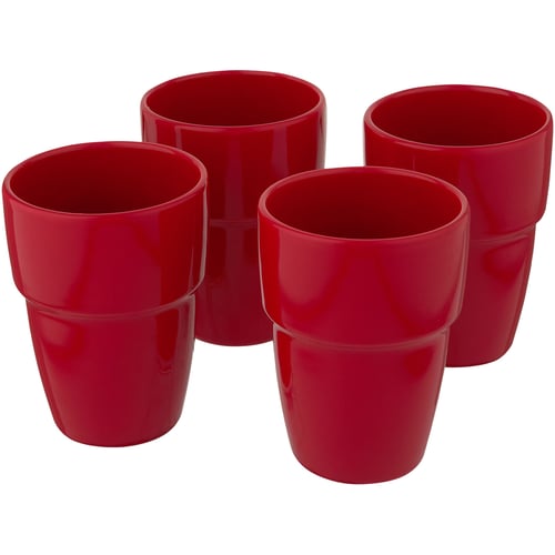 Set de regalo de 4 vasos apilables de 280 ml "Staki"