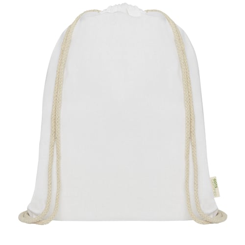 Mochila de cuerdas de algodón orgánico GOTS de 140 g/m² 5L "Orissa"