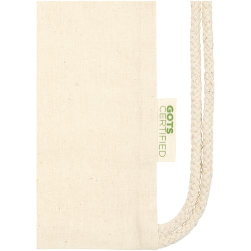 Mochila de cuerdas de algodón orgánico GOTS de 140 g/m² 5L "Orissa"