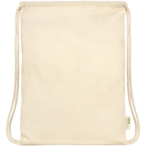Mochila de cuerdas de algodón orgánico GOTS de 140 g/m² 5L "Orissa"