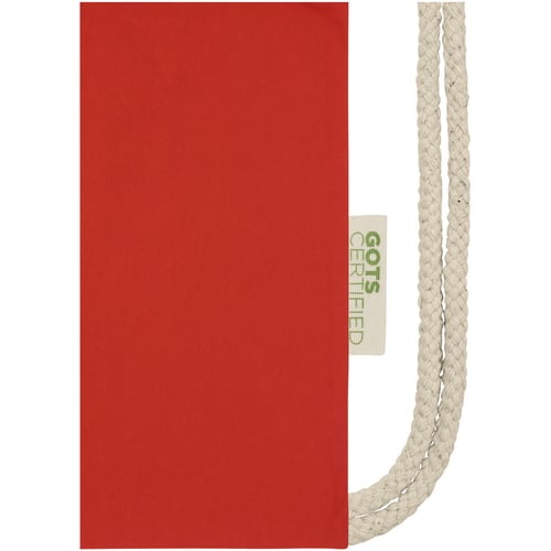 Mochila de cuerdas de algodón orgánico GOTS de 140 g/m² 5L "Orissa"