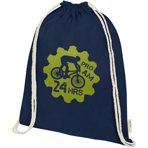 Mochila de cuerdas de algodón orgánico GOTS de 140 g/m² 5L "Orissa"
