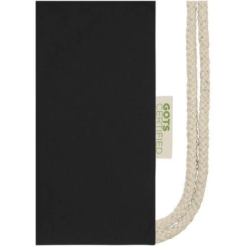 Mochila de cuerdas de algodón orgánico GOTS de 140 g/m² 5L "Orissa"