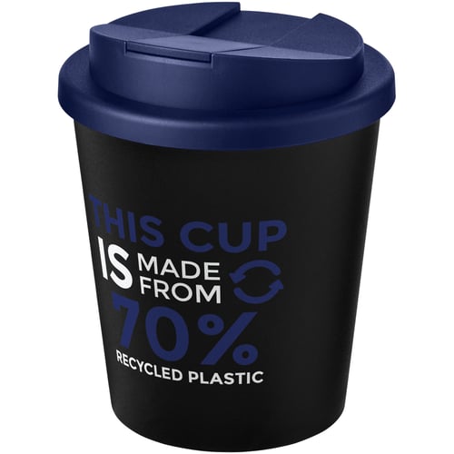 Vaso reciclado de 250 ml con tapa antigoteo "Americano® Espresso Eco" 
