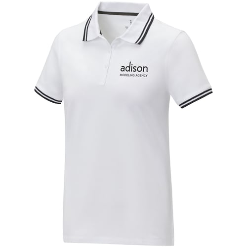 Polo de manga corta con ribete para mujer "Amarago"
