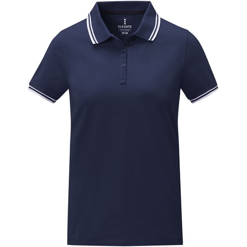 Polo de manga corta con ribete para mujer "Amarago"