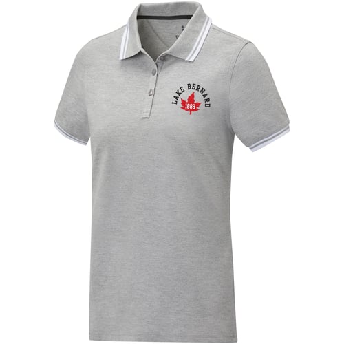 Polo de manga corta con ribete para mujer "Amarago"