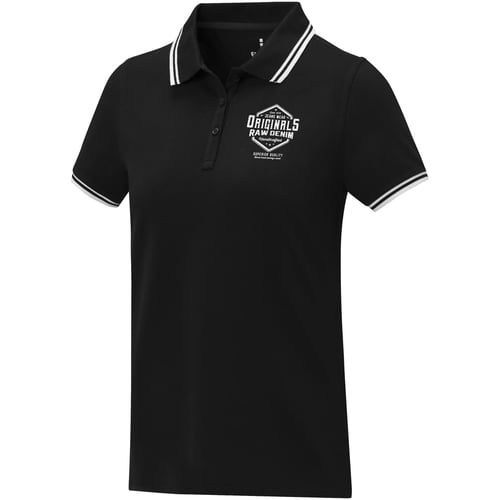 Polo de manga corta con ribete para mujer "Amarago"