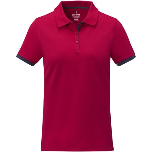Polo de manga corta de dos tonos para mujer "Morgan"